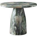  Color_Green -- Cosenza 36" Green Marble Finish Concrete Indoor / Outdoor Dining Table IMAGE 5