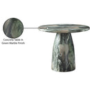  Color_Green -- Cosenza 36" Green Marble Finish Concrete Indoor / Outdoor Dining Table IMAGE 8