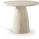  Color_Travertine -- Cosenza 36" Natural Travertine Finish Concrete Indoor / Outdoor Dining Table IMAGE 1