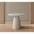  Color_Travertine -- Cosenza 36" Natural Travertine Finish Concrete Indoor / Outdoor Dining Table IMAGE 3