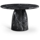 Meridian Cosenza Black 48.5" Marble Finish Concrete Dining Table IMAGE 1