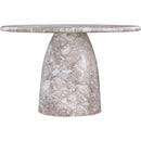  Color_Brown -- Cosenza 48.5" Brown Marble Finish Concrete Indoor / Outdoor Dining Table IMAGE 4