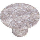  Color_Brown -- Cosenza 48.5" Brown Marble Finish Concrete Indoor / Outdoor Dining Table IMAGE 5