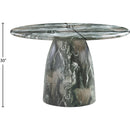 Color_Green -- Cosenza 48.5" Green Marble Finish Concrete Indoor / Outdoor Dining Table IMAGE 6