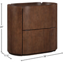  Color_Brown -- Everett Brown Oak Veneer Nightstand IMAGE 11