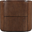  Color_Brown -- Everett Brown Oak Veneer Nightstand IMAGE 3