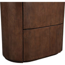  Color_Brown -- Everett Brown Oak Veneer Nightstand IMAGE 7