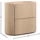  Color_Natural -- Everett Natural Oak Veneer Nightstand IMAGE 11
