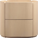  Color_Natural -- Everett Natural Oak Veneer Nightstand IMAGE 3
