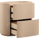  Color_Natural -- Everett Natural Oak Veneer Nightstand IMAGE 9