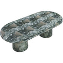 Meridian Cosenza Green 96" Marble Finish Concrete Dining Table (3 Boxes) IMAGE 6