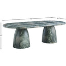 Color_Green -- Cosenza 96" Green Marble Finish Concrete Indoor / Outdoor Dining Table IMAGE 7
