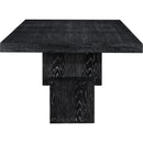  Color_Black -- Meridian Anzio Dining Table with Pedestal Base IMAGE 12
