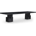  Color_Black -- Meridian Anzio Dining Table with Pedestal Base IMAGE 1