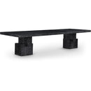  Color_Black -- Meridian Anzio Dining Table with Pedestal Base IMAGE 1