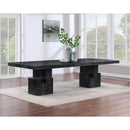 Color_Black -- Meridian Anzio Dining Table with Pedestal Base IMAGE 3