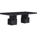  Color_Black -- Meridian Anzio Dining Table with Pedestal Base IMAGE 6