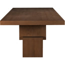 Color_Brown -- Anzio 96 / 144" Brown Oak Veneer Dining Table IMAGE 10