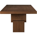  Color_Brown -- Anzio 96 / 144" Brown Oak Veneer Dining Table IMAGE 11