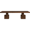  Color_Brown -- Anzio 96 / 144" Brown Oak Veneer Dining Table IMAGE 8
