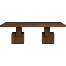  Color_Brown -- Anzio 96 / 144" Brown Oak Veneer Dining Table IMAGE 9