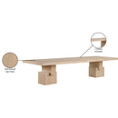  Color_Oak -- Anzio 96 / 144" Oak Oak Veneer Dining Table IMAGE 15