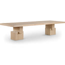  Color_Oak -- Anzio 96 / 144" Oak Oak Veneer Dining Table IMAGE 1