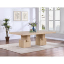  Color_Oak -- Anzio 96 / 144" Oak Oak Veneer Dining Table IMAGE 4