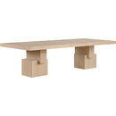  Color_Oak -- Anzio 96 / 144" Oak Oak Veneer Dining Table IMAGE 5
