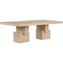  Color_Oak -- Anzio 96 / 144" Oak Oak Veneer Dining Table IMAGE 6