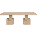  Color_Oak -- Anzio 96 / 144" Oak Oak Veneer Dining Table IMAGE 9