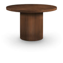  Color_Brown -- Belinda 48" Brown Solid Wood and Oak Veneer Dining Table IMAGE 1