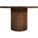  Color_Brown -- Belinda 48" Brown Solid Wood and Oak Veneer Dining Table IMAGE 3
