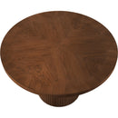  Color_Brown -- Belinda 48" Brown Solid Wood and Oak Veneer Dining Table IMAGE 4