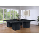  Meridian Belinda 108" Black Solid Wood and Oak Veneer Modular Dining Table IMAGE 2