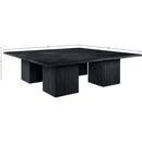 Meridian Belinda 108" Black Solid Wood and Oak Veneer Modular Dining Table IMAGE 6