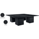  Meridian Belinda 108" Black Solid Wood and Oak Veneer Modular Dining Table IMAGE 7