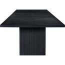  Meridian Belinda 54" Black Solid Wood and Oak Veneer Modular Dining Table IMAGE 4