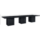  Meridian Belinda 54" Black Solid Wood and Oak Veneer Modular Dining Table IMAGE 7