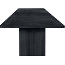  Meridian Belinda 54" Black Solid Wood and Oak Veneer Modular Dining Table IMAGE 4