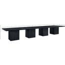  Meridian Belinda 54" Black Solid Wood and Oak Veneer Modular Dining Table IMAGE 7