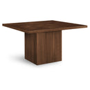  Color_Brown -- Belinda 54" Brown Solid Wood and Oak Veneer Dining Table IMAGE 1