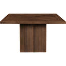  Color_Brown -- Belinda 54" Brown Solid Wood and Oak Veneer Dining Table IMAGE 4