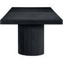  Color_Black -- Meridian Belinda Dining Table with Pedestal Base IMAGE 10