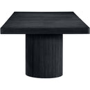  Color_Black -- Meridian Belinda Dining Table with Pedestal Base IMAGE 11