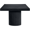  Color_Black -- Meridian Belinda Dining Table with Pedestal Base IMAGE 12
