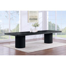  Color_Black -- Meridian Belinda Dining Table with Pedestal Base IMAGE 2