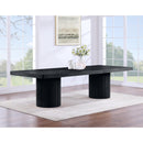  Color_Black -- Meridian Belinda Dining Table with Pedestal Base IMAGE 3