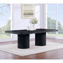  Color_Black -- Meridian Belinda Dining Table with Pedestal Base IMAGE 4