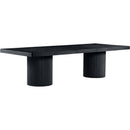  Color_Black -- Meridian Belinda Dining Table with Pedestal Base IMAGE 5